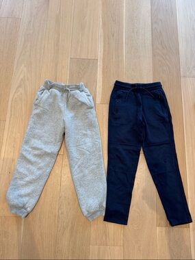 GAP Kids Jogger Pants in Light Gray ( with soft lining) and Navy with zip pocket